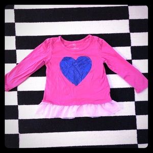 Adorable Girls 2T pink long sleeve shirt